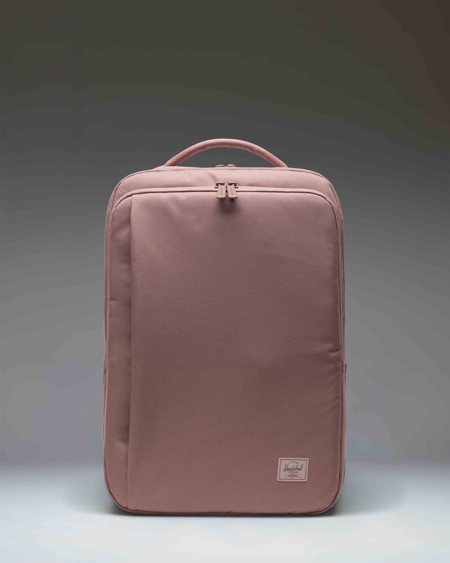 Herschel Supply Co Kaslo Backpack Tech in Ash Rose Tonal, showing a clean, modern design ideal for travel or daily commutes.