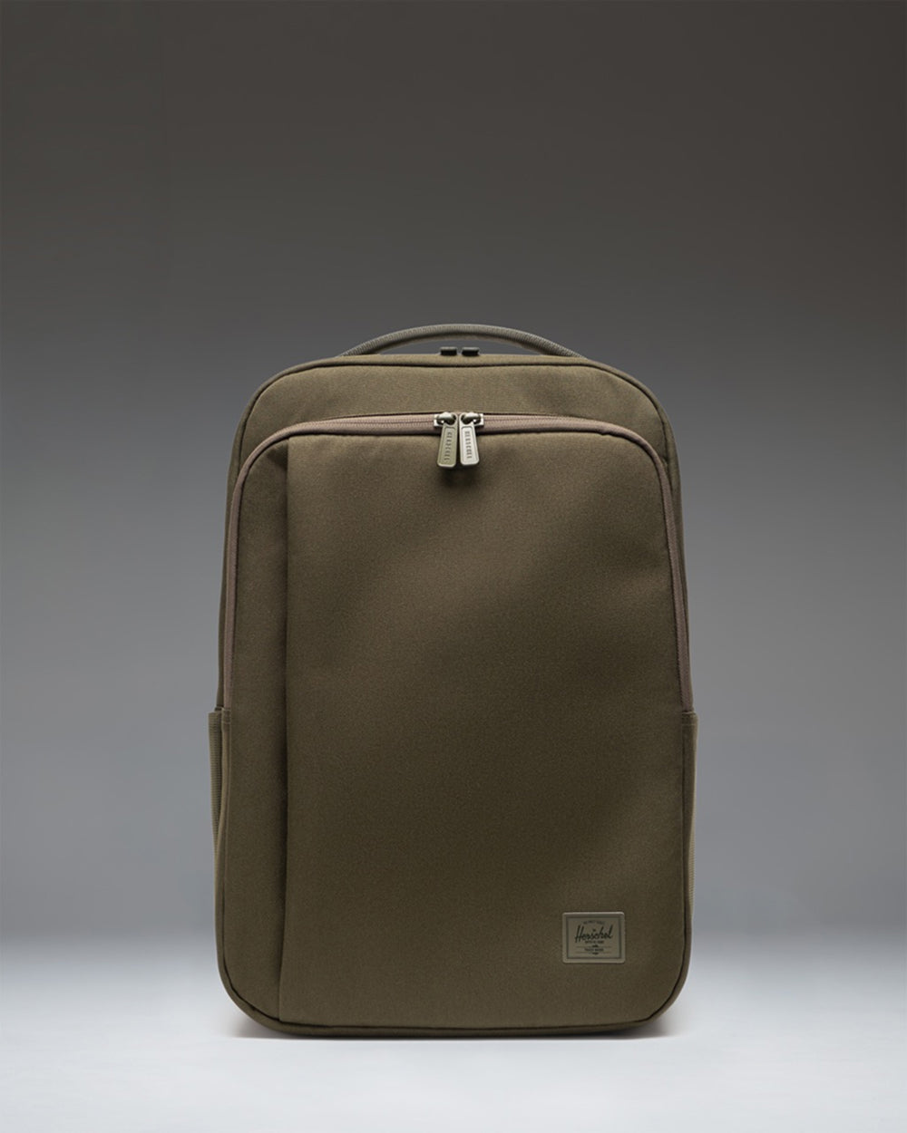 Herschel Supply Co. Kaslo Daypack Tech in Ivy Green Tonal, front view.