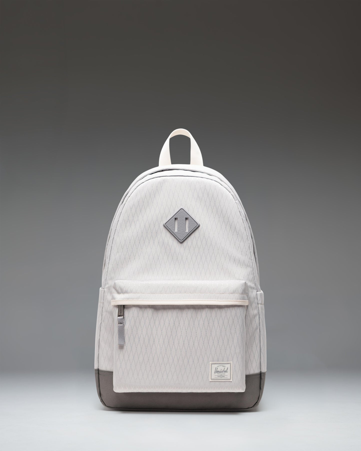 Herschel Heritage Backpack in Vapor Diamond and Charcoal Gray.