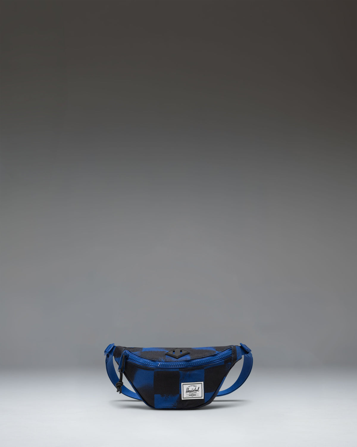 Herschel Heritage Hip Pack Little Herschel in Stencil Checker Sodalite Blue checkered pattern.