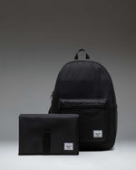 Front view of the Herschel Supply Co. Settlement Backpack Diaper Bag in black.