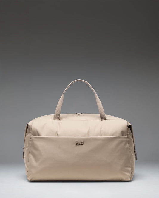 Herschel Supply Co. Maia Weekender bag in Vintage Khaki, shown from a front perspective view.