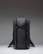 Black Herschel Supply Co Ultralight Backpack 22 L shown from the front with adjustable shoulder straps and top handle.