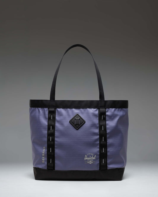 Herschel Supply Co. All Season Gear Tote 33 L in Heron/Black, showing the durable dual-tone design and carrying handles.