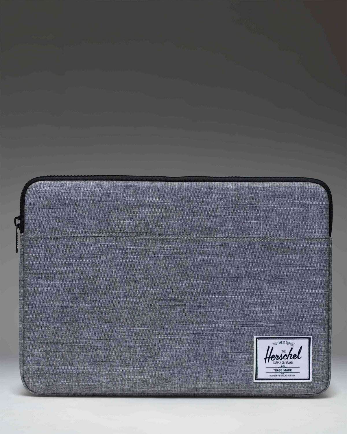 Herschel Supply Co Anchor 15-16 Inch Laptop Sleeve in Raven Crosshatch grey.