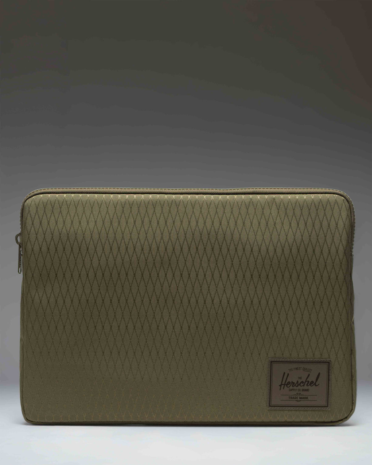 Herschel Supply Co. Anchor 15-16 Inch Sleeve in Ivy Green Diamond, showing the padded laptop case design.