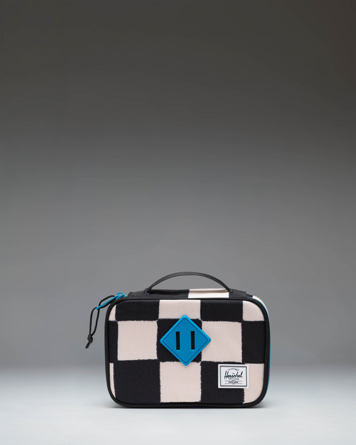 Herschel Heritage Pencil Case Little Herschel in Check This Hawaiian Surf blue checkered pattern.