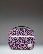 Herschel Supply Co. Pop Quiz Lunch Box Little Herschel in Scribble Leopard Sachet Pink pattern.