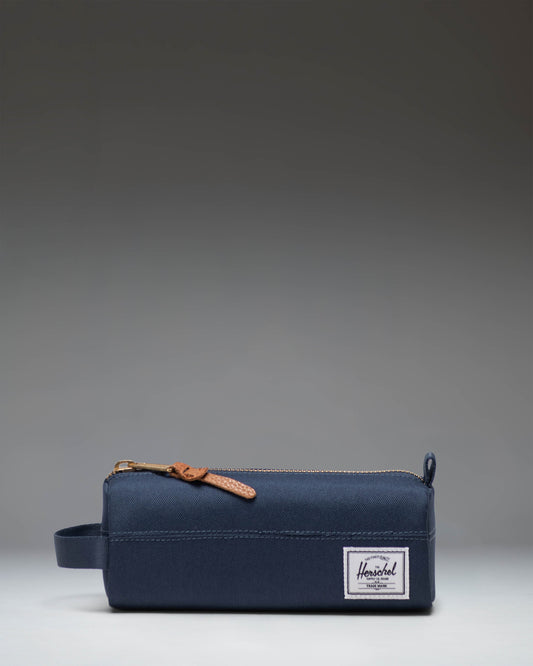 Herschel Supply Co Settlement Pencil Case in navy blue.
