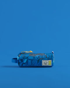 Abstract Bricks Blue