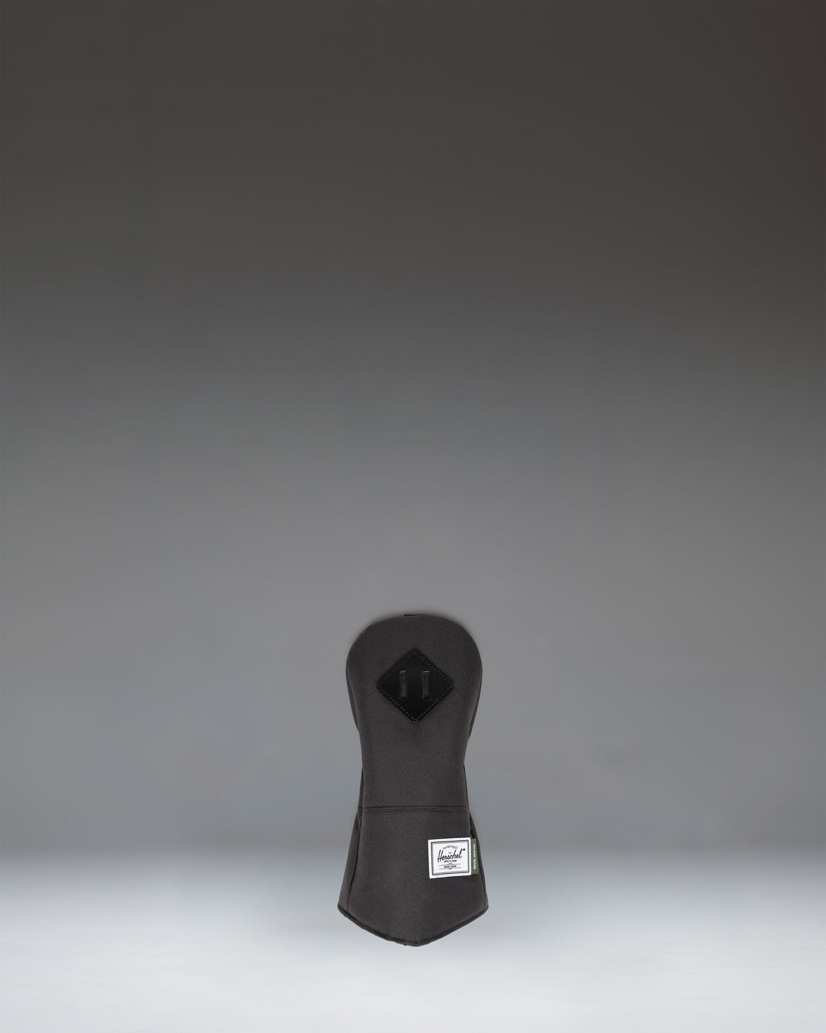 Black Herschel Heritage Fairway Wood Head Cover featuring a classic design with a rubber diamond detail and a soft fleece-lined interior.