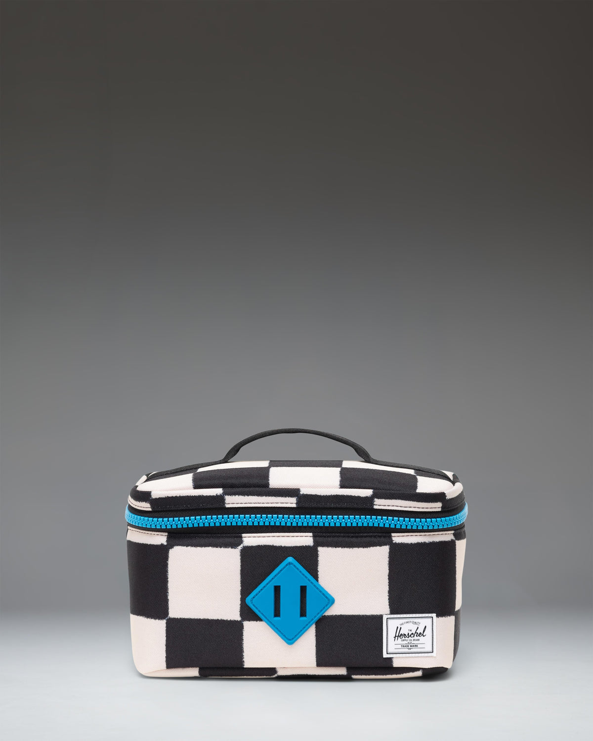 Herschel Heritage Lunch Box Little Herschel in Check This Hawaiian Surf blue and white checkerboard pattern.