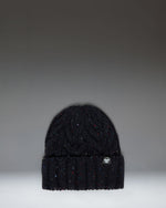 Herschel Supply Co. Ellis Cable Beanie in Black Marled.